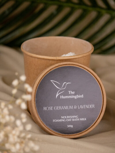 Foaming Oat Milk Bath (Rose Geranium) 300g