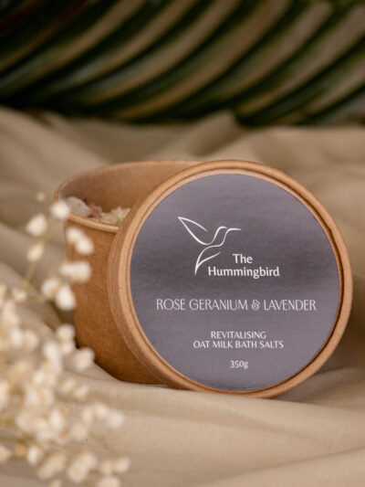 Oat Milk Bath Salts (Rose Geranium) 350g